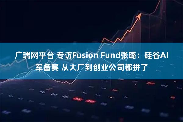 广瑞网平台 专访Fusion Fund张璐：硅谷AI军备赛 从大厂到创业公司都拼了